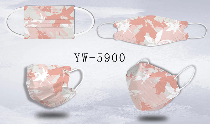 Маска с цветочным узором с цифровой печатью